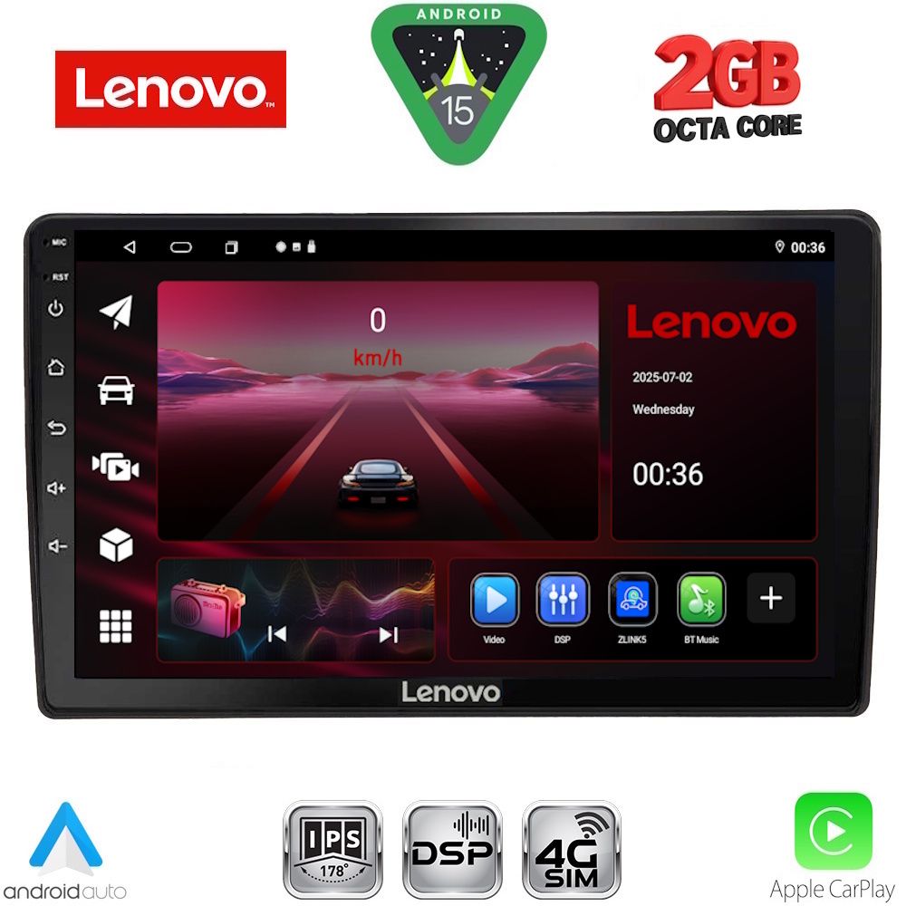 Βλησαρούλης Car Center - LENOVO LVF 5005_CPA (10inc) MULTIMEDIA TABLET for AUDI A4 mod. 2008-2015