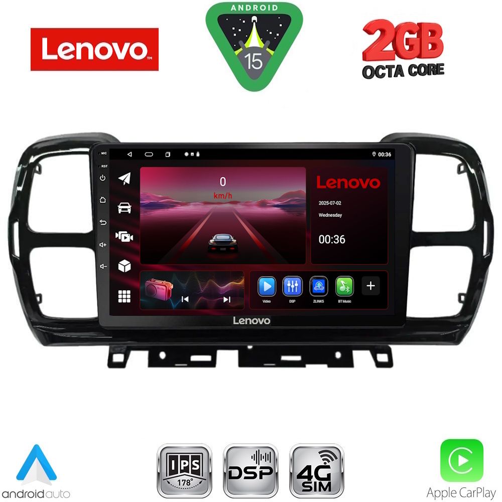 Βλησαρούλης Car Center - LENOVO LVF 5088_CPA (9inc) MULTIMEDIA TABLET for CITROEN C5 AIRCROSS mod. 2017-2021