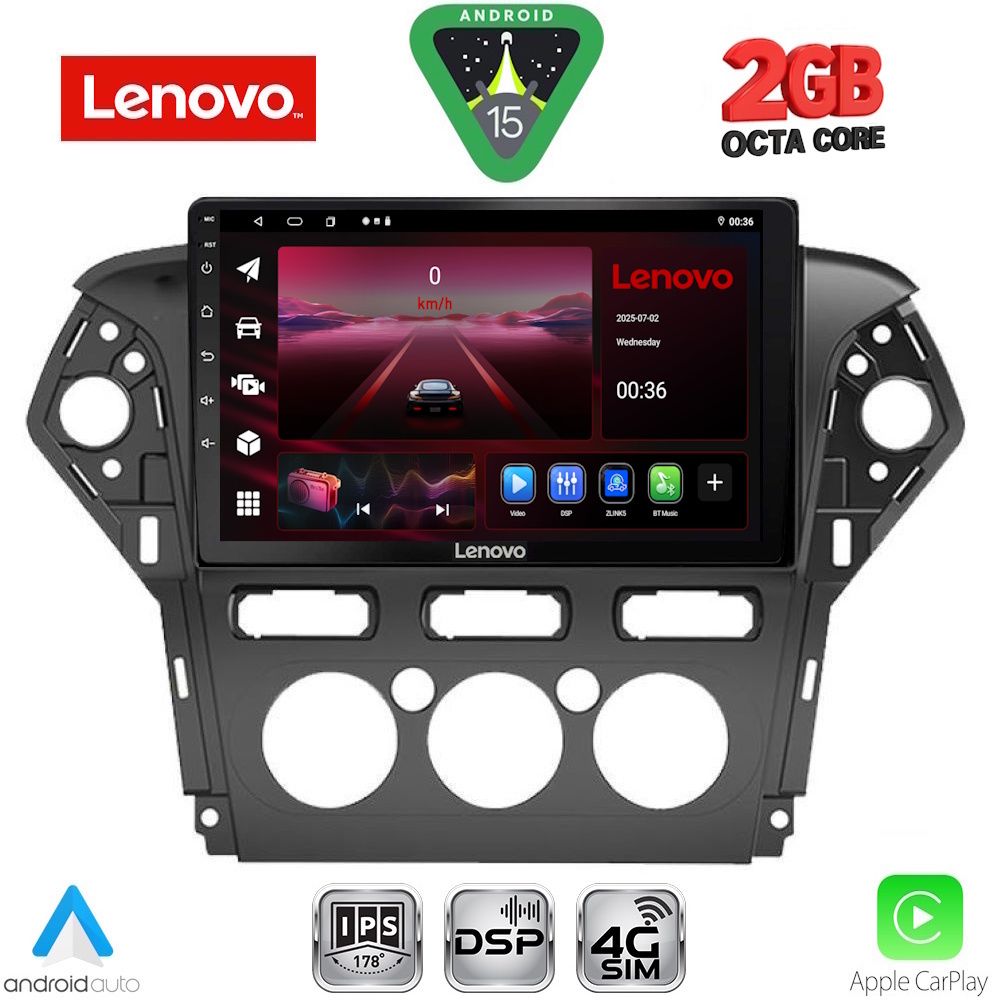 Βλησαρούλης Car Center - LENOVO LVF 5163_CPA A/C (10inc) MULTIMEDIA TABLET for FORD MONDEO mod. 2011-2013