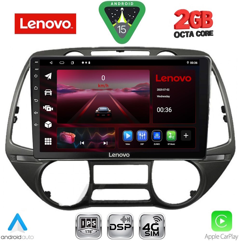 Βλησαρούλης Car Center - LENOVO LVF 5226_CPA  (9inc) MULTIMEDIA TABLET for HYUNDAI i20 mod. 2008-2014
