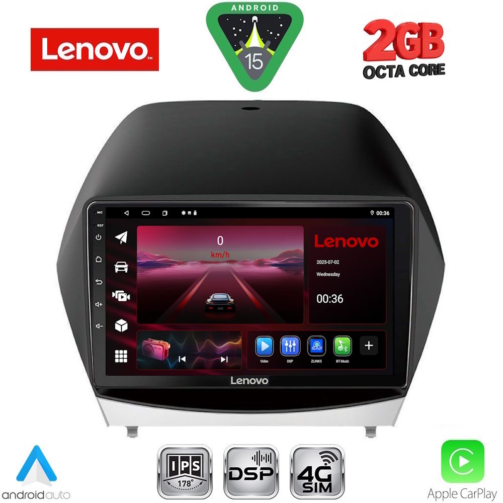 Βλησαρούλης Car Center - LENOVO LVF 5235_CPA (10inc) MULTIMEDIA TABLET for HYUNDAI iX35  mod. 2010-2015
