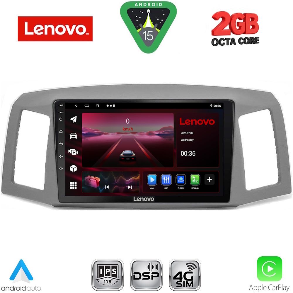 Βλησαρούλης Car Center - LENOVO LVF 5281_CPA (10inc) MULTIMEDIA TABLET for JEEP GRAND CHEROKEE mod. 2005-2007