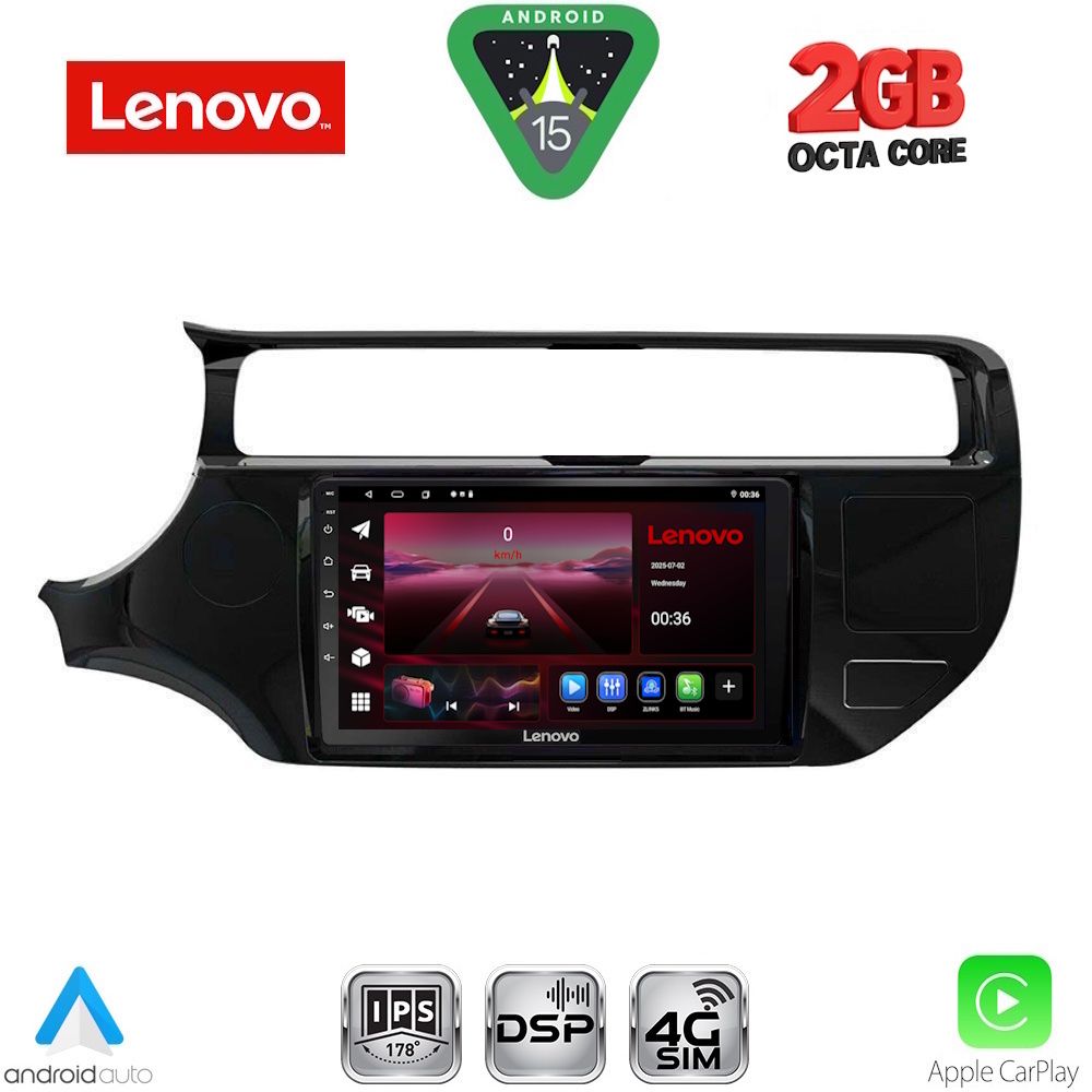 Βλησαρούλης Car Center - LENOVO LVF 5315_CPA (9inc) MULTIMEDIA TABLET for KIA RIO mod. 2015-2018