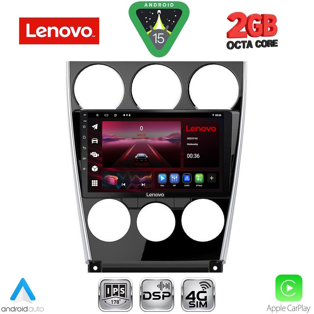 Βλησαρούλης Car Center - LENOVO LVF 5375_CPA (9inc) MULTIMEDIA TABLET for MAZDA 6 (FACELIFT) mod. 2005-2008