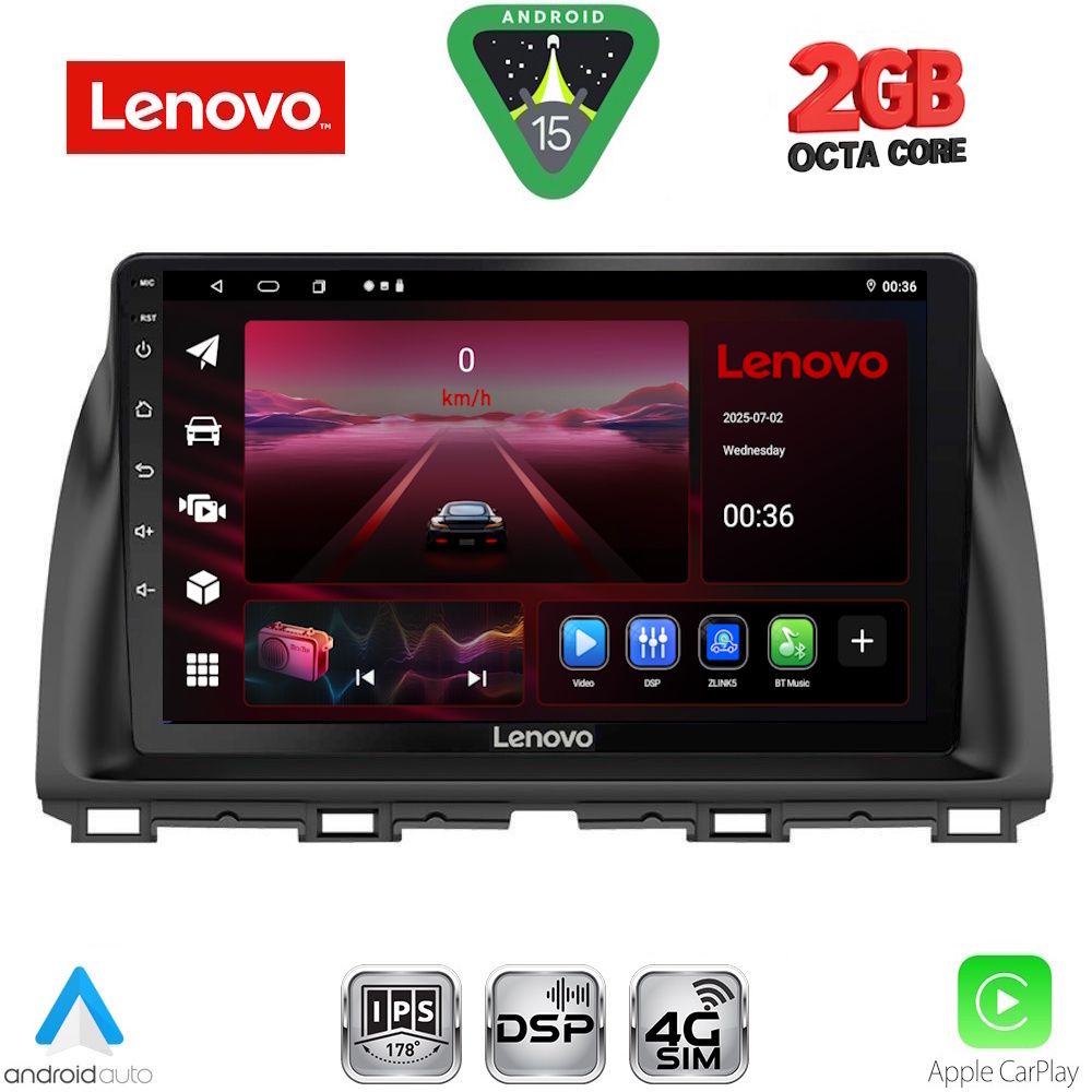 Βλησαρούλης Car Center - LENOVO LVF 5380_CPA (10inc) MULTIMEDIA TABLET for MAZDA CX5 mod. 2013-2017