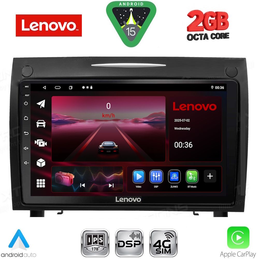 Βλησαρούλης Car Center - LENOVO LVF 5419_CPA (9inc) MULTIMEDIA TABLET for MERCEDES SLK (R171) mod. 2004-2010