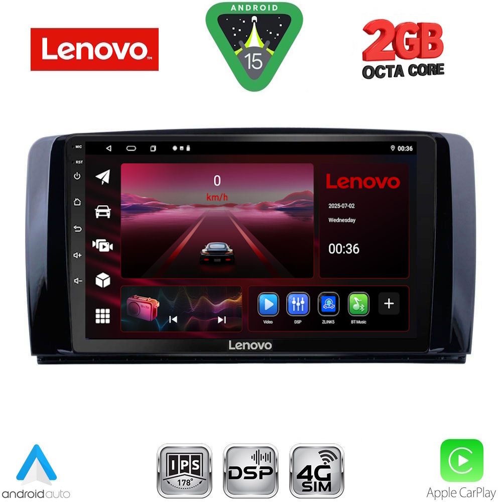 Βλησαρούλης Car Center - LENOVO LVF 5422_CPA (9inc) MULTIMEDIA TABLET for MERCEDES R (W251) mod. 2006-2015