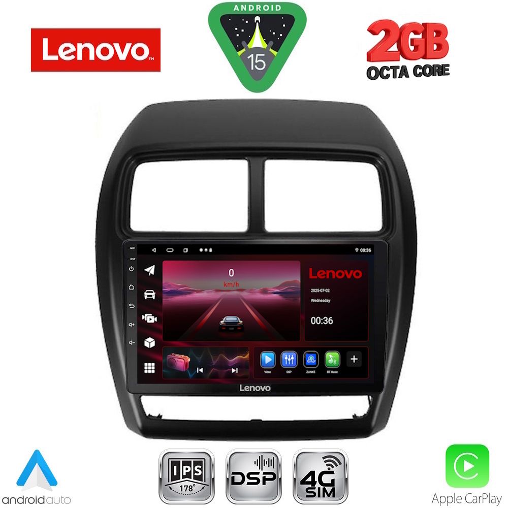 Βλησαρούλης Car Center - LENOVO LVF 5431_CPA (9inc) MULTIMEDIA TABLET for MITSUBISHI ASX mod. 2020-2023