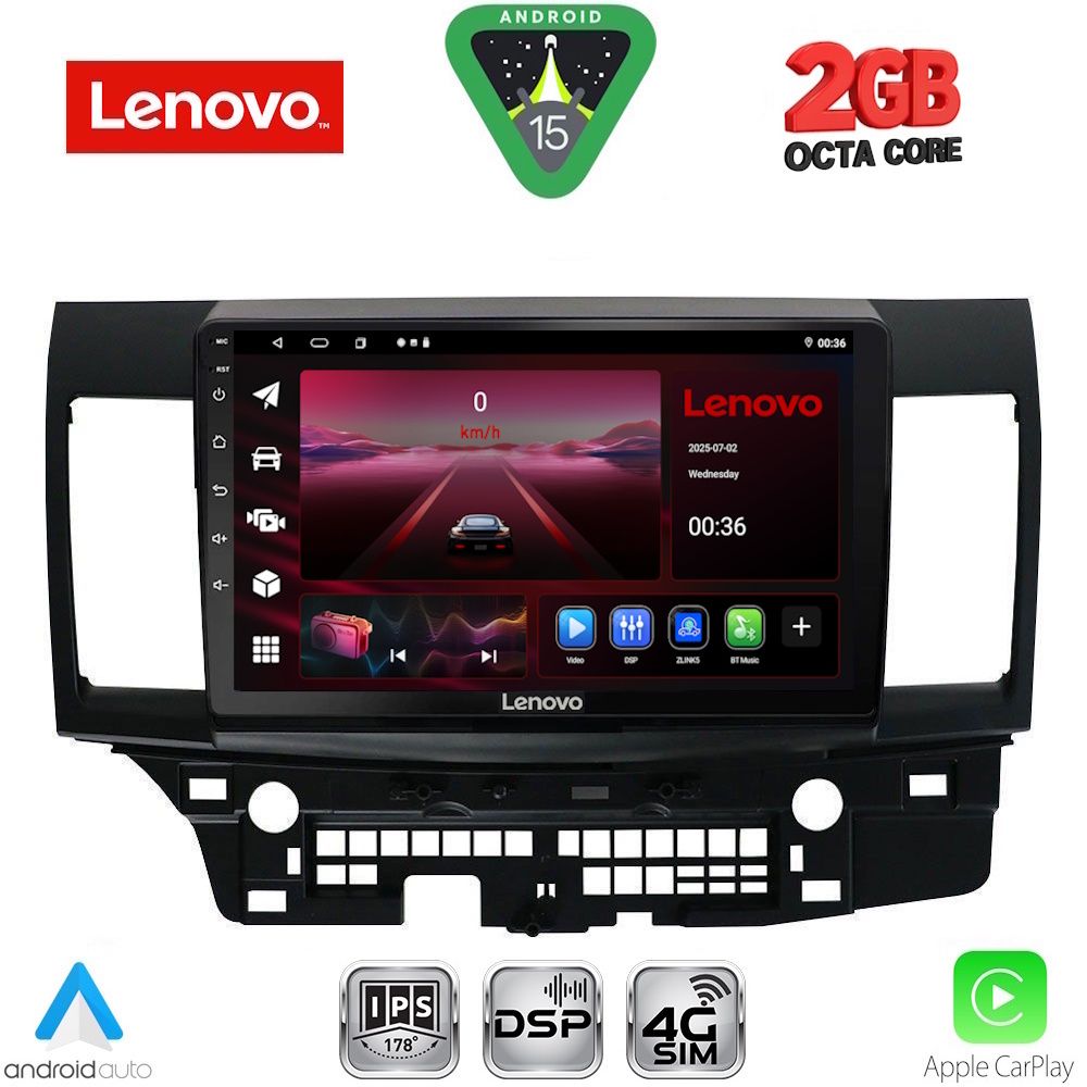 Βλησαρούλης Car Center - LENOVO LVF 5434_CPA (10inc) MULTIMEDIA TABLET for MITSUBISHI LANCER mod. 2008-2017