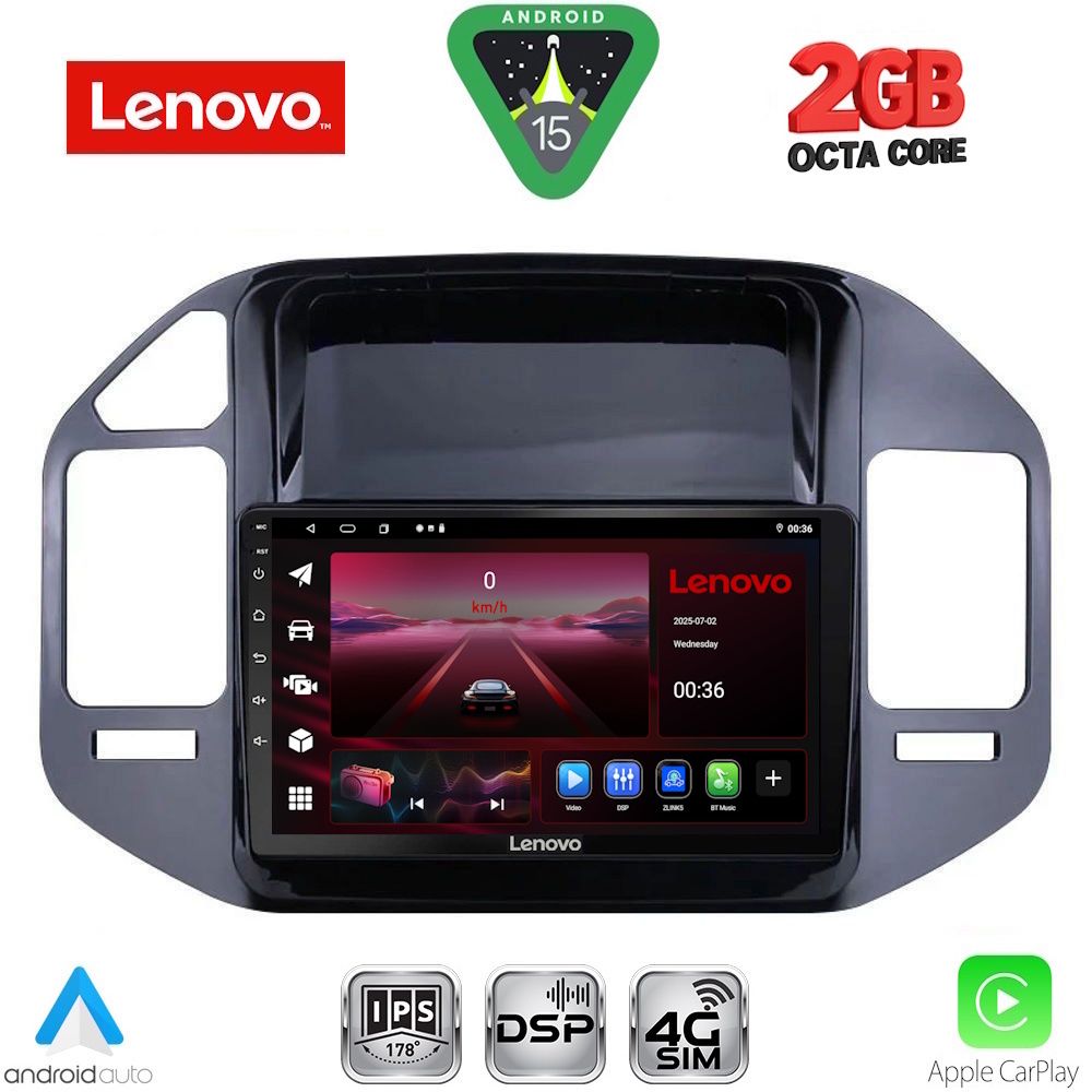 Βλησαρούλης Car Center - LENOVO LVF 5444_CPA (9inc) MULTIMEDIA TABLET for MITSUBISHI PAJERO mod. 1999-2006