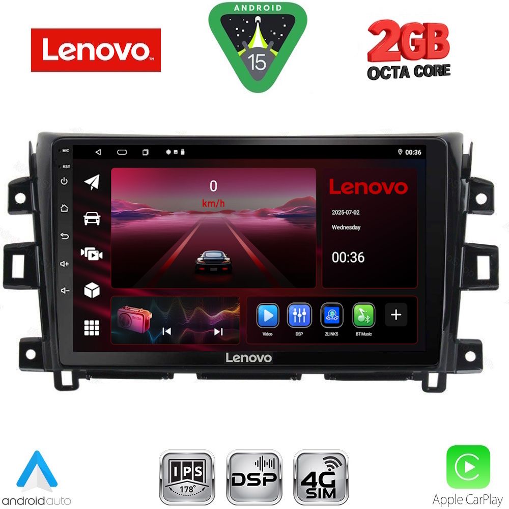 Βλησαρούλης Car Center - LENOVO LVF 5456_CPA (10inc) MULTIMEDIA TABLET for NISSAN NAVARA mod. 2016-2025