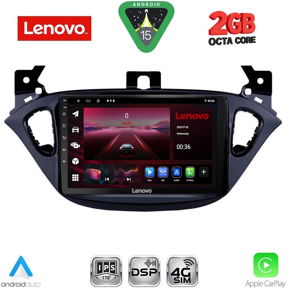 Βλησαρούλης Car Center - LENOVO LVF 5486_CPA (9inc) MULTIMEDIA TABLET for OPEL ADAM - CORSA E mod. 2014-2019