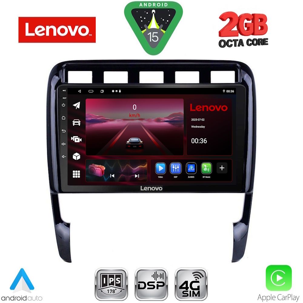 Βλησαρούλης Car Center - LENOVO LVF 5535_CPA (9inc) MULTIMEDIA TABLET for PORSCHE CAYENNE mod. 2002-2011