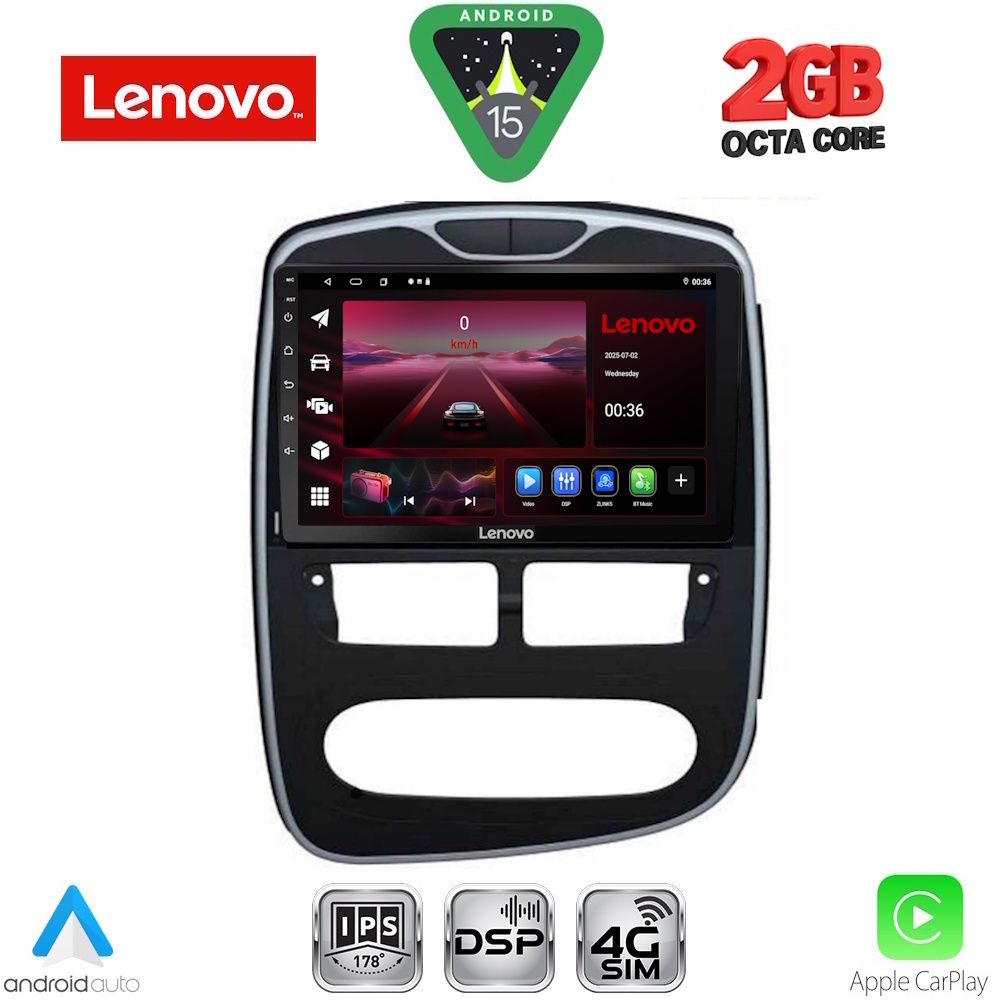 Βλησαρούλης Car Center - LENOVO LVF 5544_CPA (10inc) MULTIMEDIA TABLET for RENAULT CLIO mod. 2012-2015
