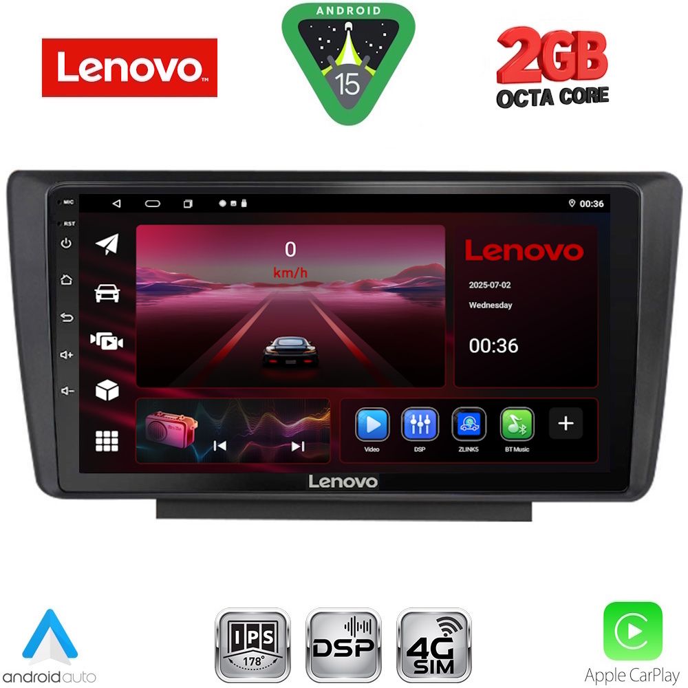 Βλησαρούλης Car Center - LENOVO LVF 5594_CPA (9inc) MULTIMEDIA TABLET for  SKODA OCTAVIA 5 mod. 2005-2012