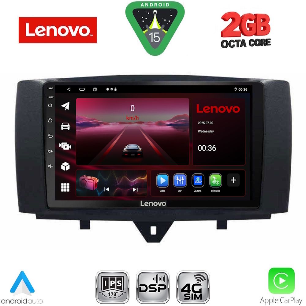 Βλησαρούλης Car Center - LENOVO LVF 5622_CPA (9inc) MULTIMEDIA TABLET for SMART (451) mod. 2010-2015