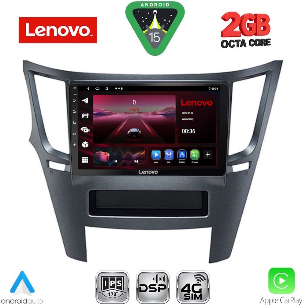 Βλησαρούλης Car Center - LENOVO LVF 5667_CPA (9inc) MULTIMEDIA TABLET for SUBARU LEGACY – OUTBACK mod. 2009-2014