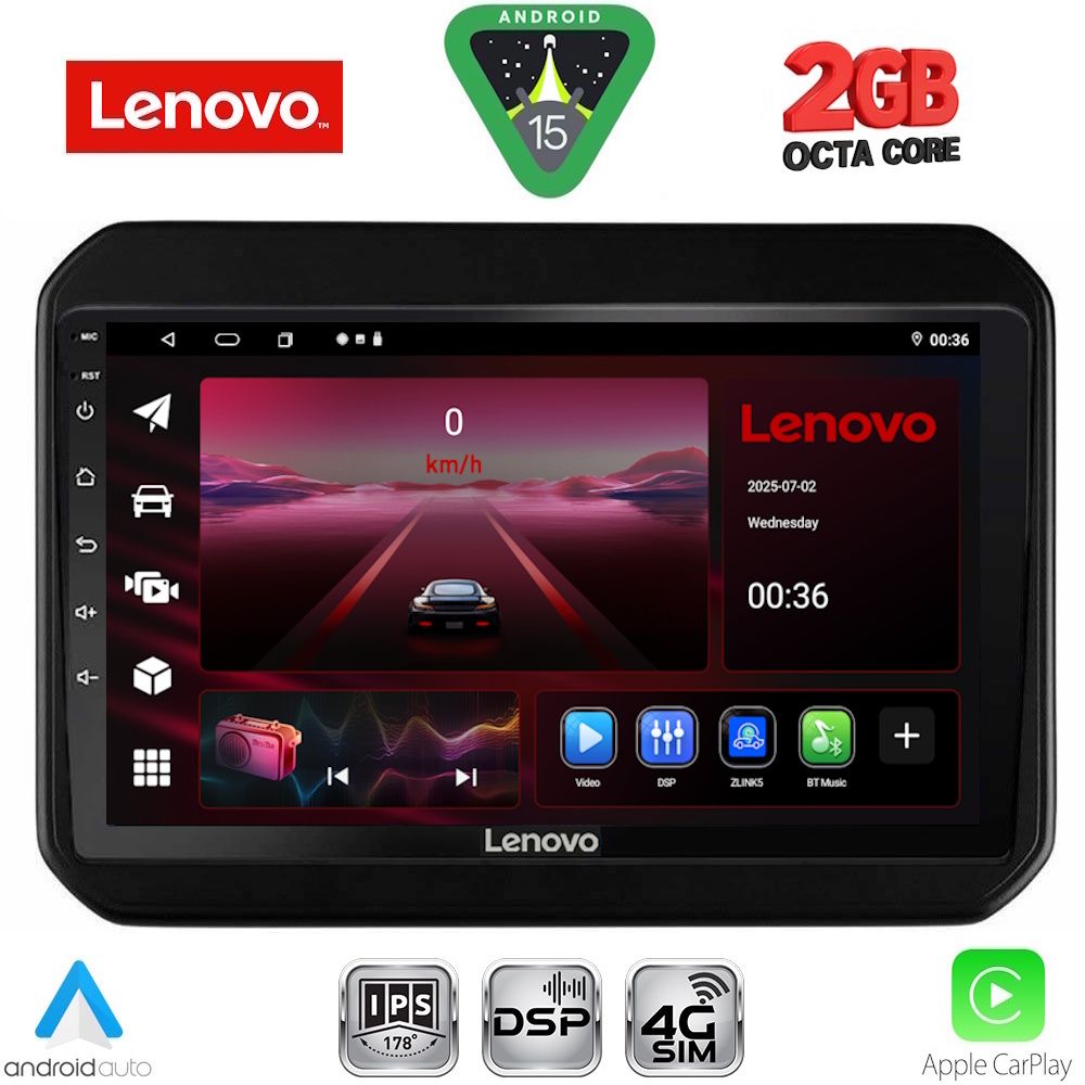 Βλησαρούλης Car Center - LENOVO LVF 5676_CPA (9inc) MULTIMEDIA TABLET for SUZUKI IGNIS mod. 2016-2026