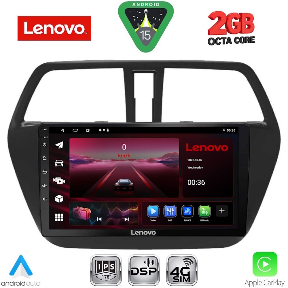 Βλησαρούλης Car Center - LENOVO LVF 5689_CPA (9inc) MULTIMEDIA TABLET for SUZUKI SX4 S-CROSS mod. 2014-2021