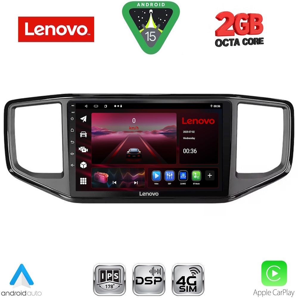 Βλησαρούλης Car Center - LENOVO LVF 5754_CPA (9inc) MULTIMEDIA TABLET for VW AMAROK mod. 2017-2022