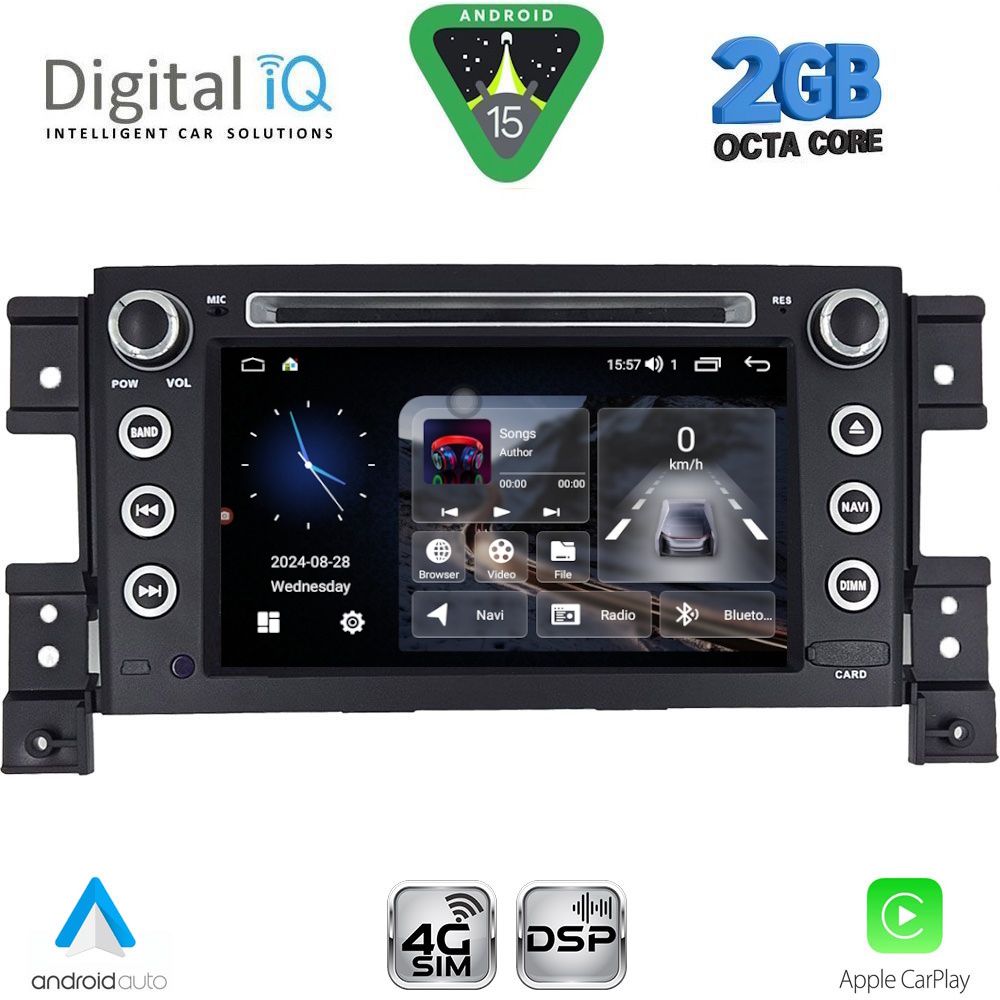 Βλησαρούλης Car Center - DIGITAL IQ MSF 354_CPA (7” DECK) MULTIMEDIA SYSTEM for SUZUKI GRAND VITARA mod. 2005-2015