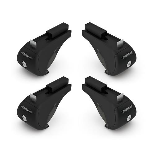 Βλησαρούλης Car Center - KIT ΑΚΡΑ (ΠΟΔΙΑ) ΓΙΑ ΜΠΑΡΕΣ NORDRIVE ΑΛΟΥΜΙΝΙΟΥ SW 4ΤΜΧ ΜΕ ΚΛΕΙΔΙ RAIL KIT ALU