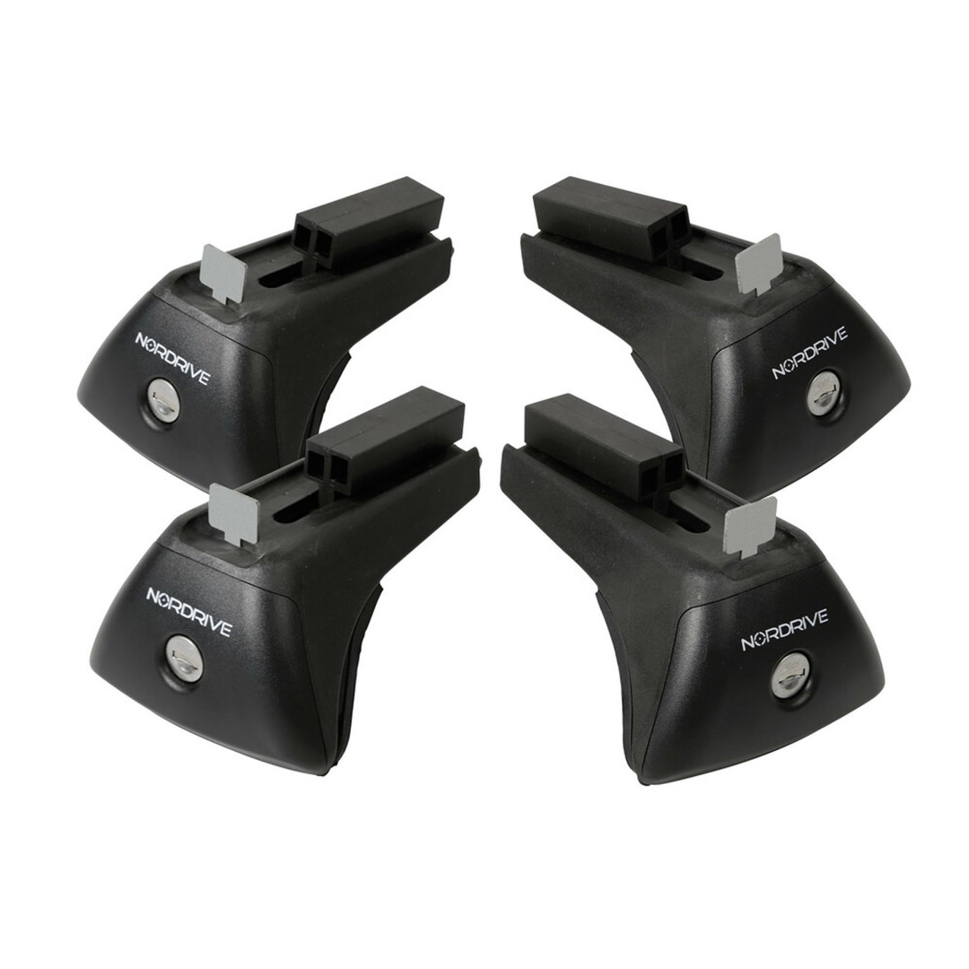 Βλησαρούλης Car Center - KIT ΑΚΡΑ (ΠΟΔΙΑ) RAIL-X ΓΙΑ ΑΛΟΥΜΙΝΙΟΥ ΜΠΑΡΕΣ QUADRA NORDRIVE ME FLUSH RAILING ME ΚΛΕΙΔΙ - 4 TEM.