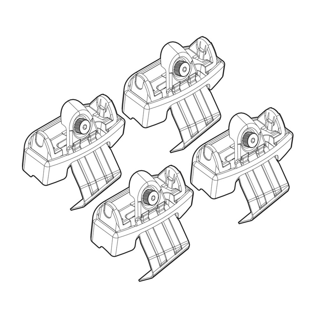 Βλησαρούλης Car Center - ΑΚΡΑ ΓΙΑ ΜΠΑΡΕΣ NORDRIVE ΓΙΑ VOLVO V50 (no railing) 02/04+ KIT