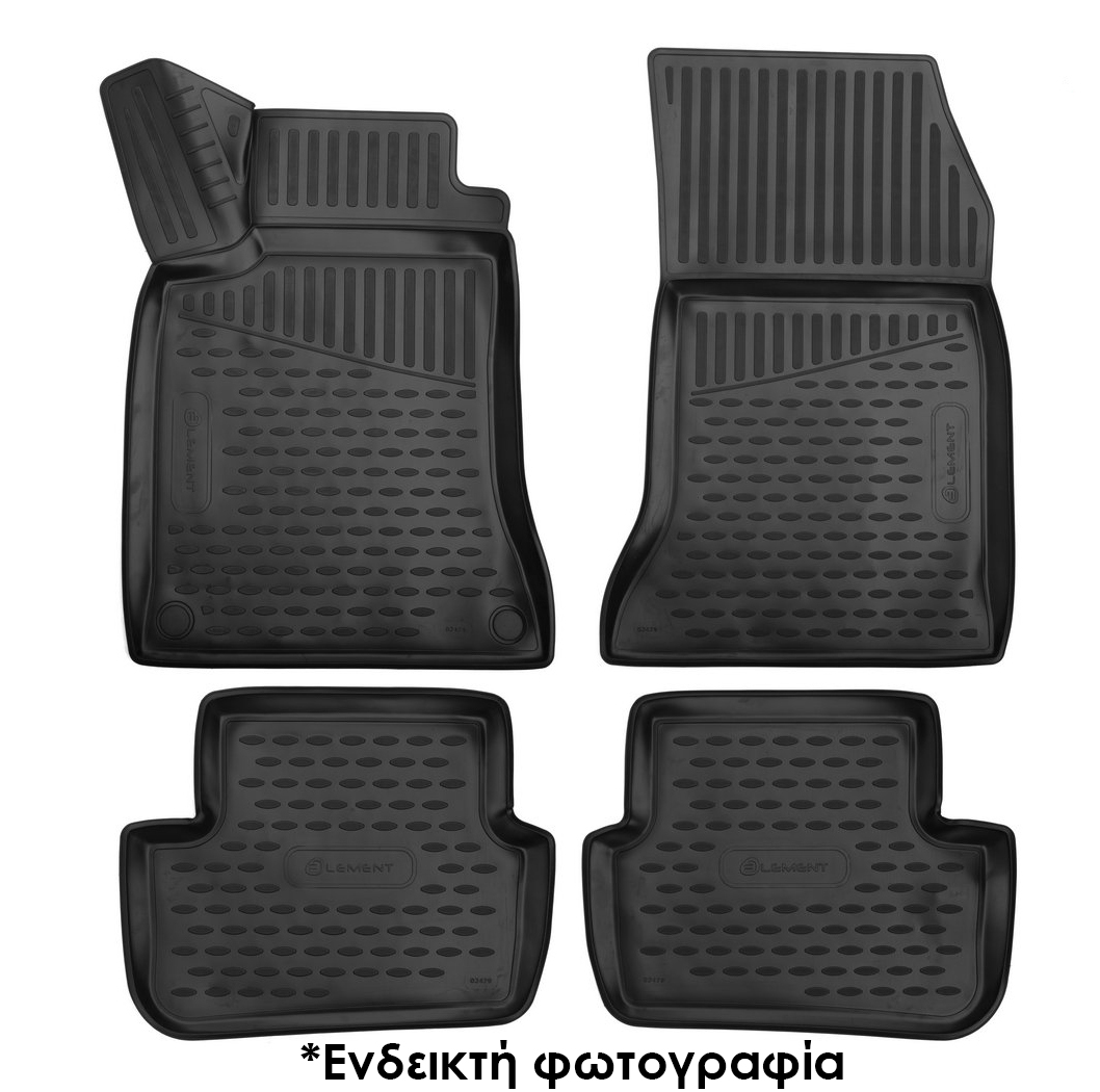 Βλησαρούλης Car Center - ΠΑΤΑΚΙΑ ΣΕ ΣΚΑΦΗ TPE ΛΑΣΤΙΧΟ ΓΙΑ TOYOTA IQ 01/2009+  ΣΕ ΜΑΥΡΟ ΧΡΩΜΑ NOVLINE - 4 ΤΕΜ.