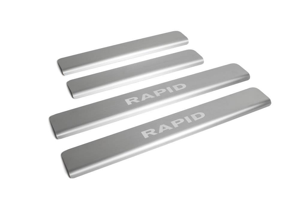 Βλησαρούλης Car Center - SKODA RAPID 2014+ ΜΑΡΣΠΙΕ ΕΣΩΤΕΡΙΚΑ ΧΡΩΜΙΟ ΑΥΤΟΚΟΛΛΗΤΑ 4ΤΕΜ.