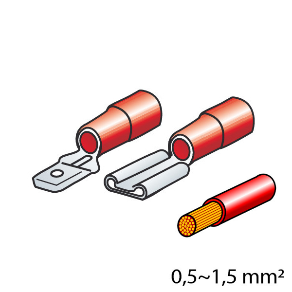Βλησαρούλης Car Center - ΦΙΣΑΚΙΑ 6.3 x 0.8mm (40τμχ.)
