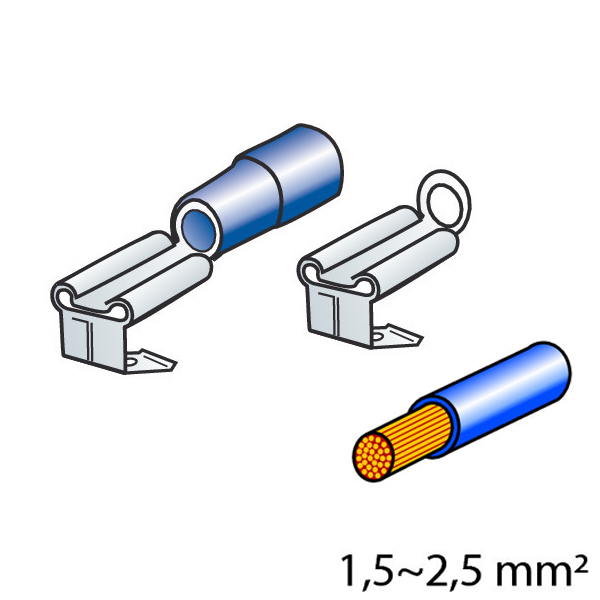 Βλησαρούλης Car Center - ΦΙΣΑΚΙΑ 6.3 x 0.8mm (40τμχ.)
