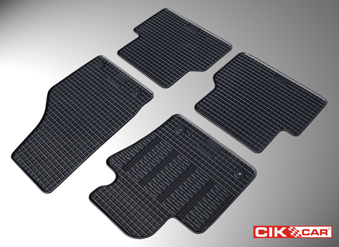 Βλησαρούλης Car Center - Cik - ΠΑΤΑΚΙΑ ΑΥΤΟΚΙΝΗΤΟΥ ΑΠΟ ΛΑΣΤΙΧΟ ΓΙΑ AUDI Q3 2011-2018 ΣΕ ΜΑΥΡΟ ΧΡΩΜΑ ΜΕ ΚΟΥΜΠΩΜΑΤΑ - 4 ΤΕΜ. (RM.AU.0002/CK)
