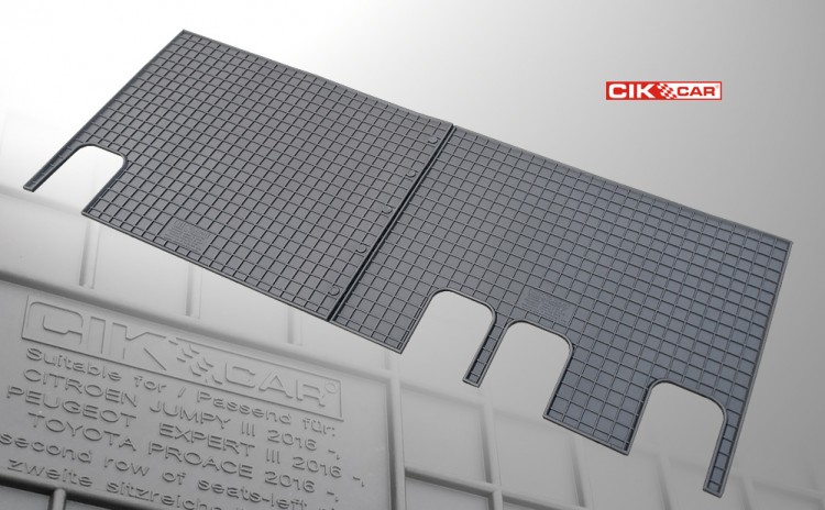 Βλησαρούλης Car Center - Cik - ΠΑΤΑΚΙΑ ΑΥΤΟΚΙΝΗΤΟΥ ΑΠΟ ΛΑΣΤΙΧΟ ΓΙΑ CITROEN JUMPY 2016+ / PEUGEOT EXPERT 2016+ / TOYOTA PROACE 2016+ (2Η ΣΕΙΡΑ ΚΑΘΙΣΜΑΤΩΝ) ΣΕ ΜΑΥΡΟ ΧΡΩΜΑ ΧΩΡΙΣ ΚΟΥΜΠΩΜΑΤΑ - 2 ΤΕΜ. (RM.CI.0020/CK)