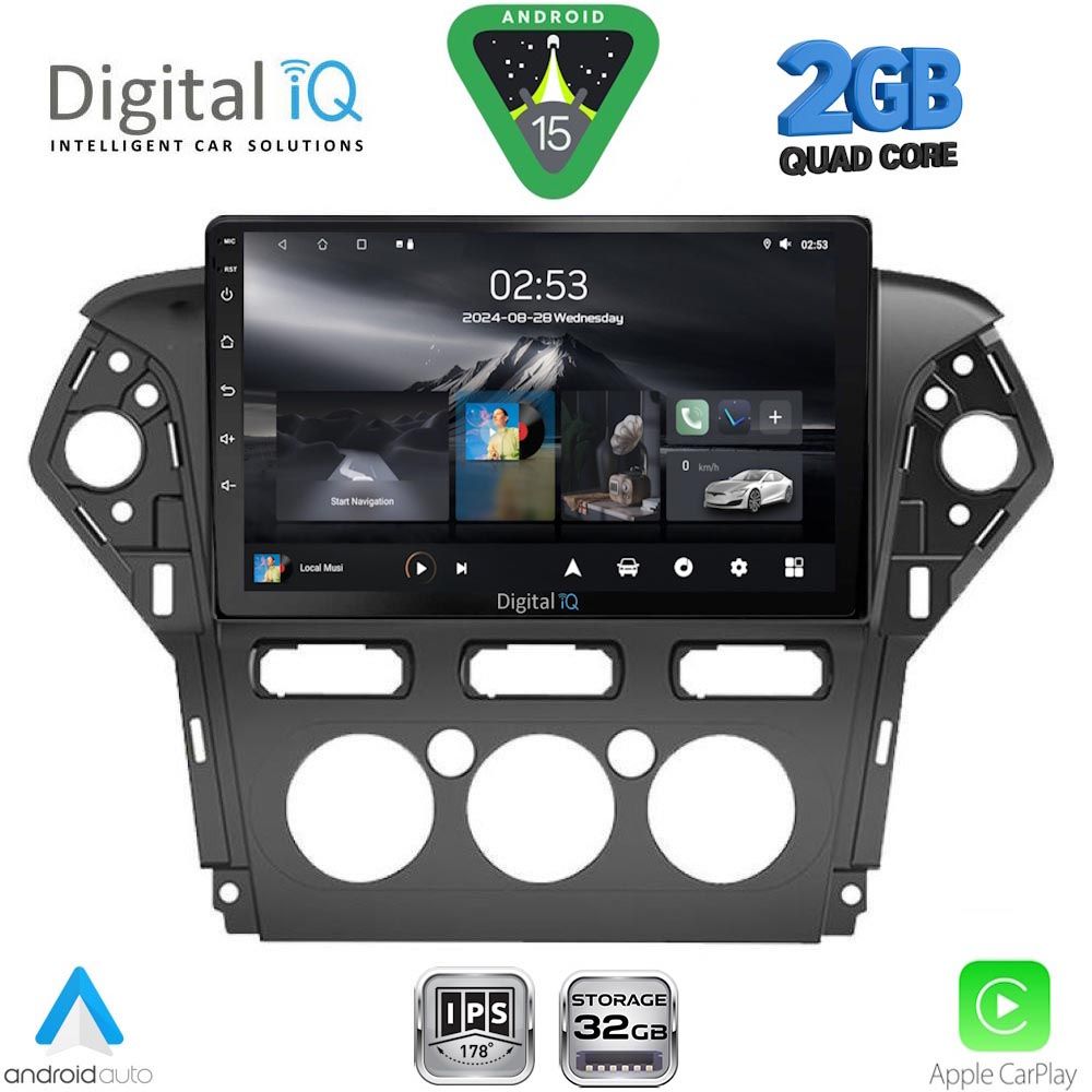 Βλησαρούλης Car Center - DIGITAL IQ RSD 1163_CPA A/C (10inc)  MULTIMEDIA TABLET for FORD MONDEO mod. 2011-2013