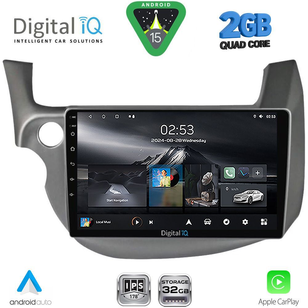 Βλησαρούλης Car Center - DIGITAL IQ RSD 1211_CPA (10inc) MULTIMEDIA TABLET for HONDA JAZZ mod. 2008-2012