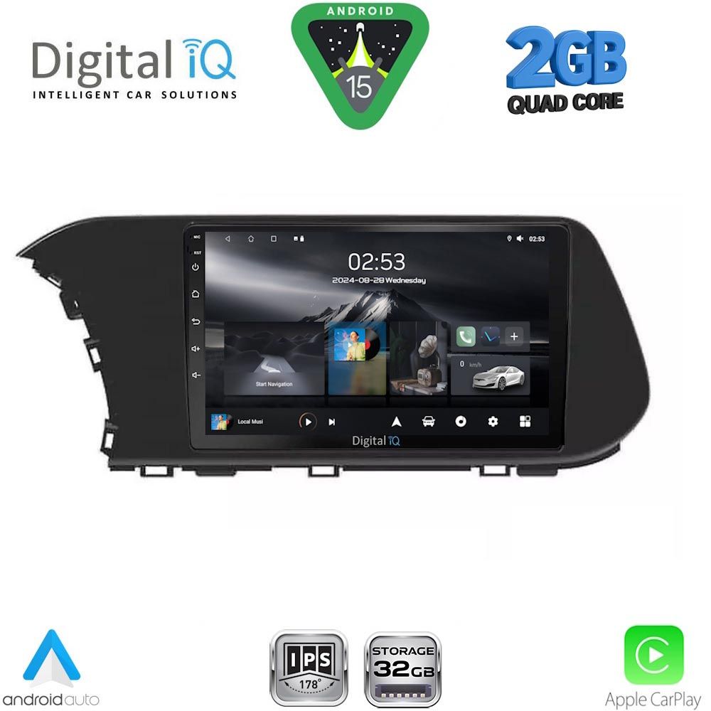 Βλησαρούλης Car Center - DIGITAL IQ RSD 1220_CPA  (10inc) MULTIMEDIA TABLET for HYUNDAI i20 - BAYON mod. 2020-2026