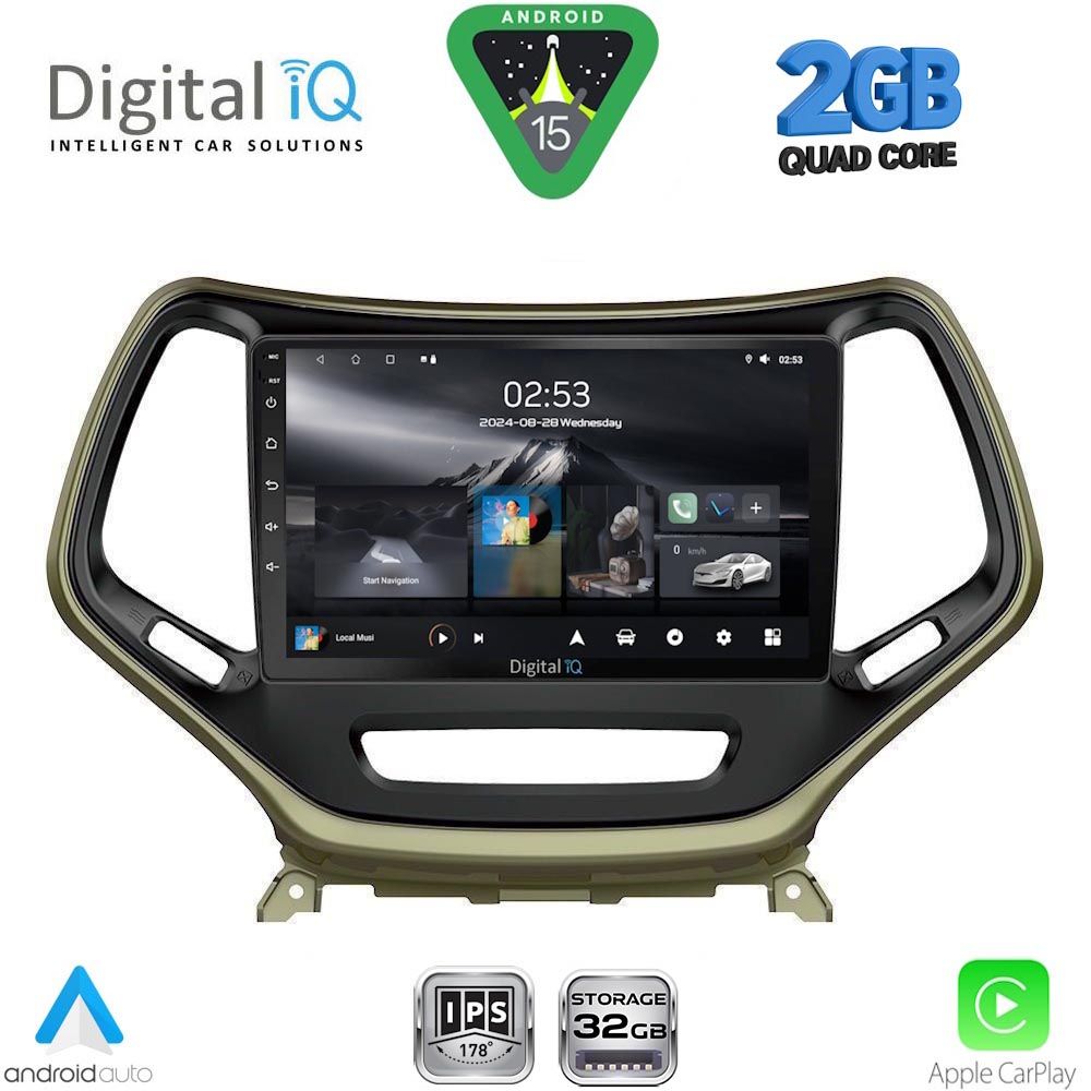 Βλησαρούλης Car Center - DIGITAL IQ RSD 1273_CPA (10inc) MULTIMEDIA TABLET for JEEP  CHEROKEE mod. 2014-2026