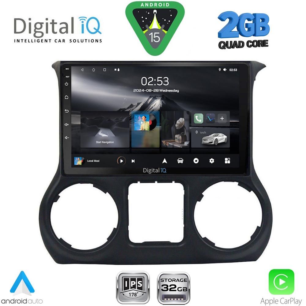 Βλησαρούλης Car Center - DIGITAL IQ RSD 1295_CPA (10inc) MULTIMEDIA TABLET for JEEP WRANGLER  mod. 2011-2014