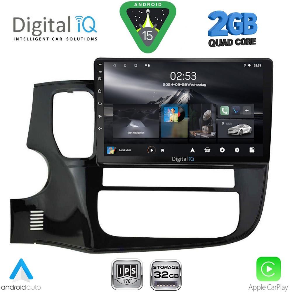 Βλησαρούλης Car Center - DIGITAL IQ RSD 1443_CPA (10inc) MULTIMEDIA TABLET for MITSUBISHI OUTLANDER mod. 2013-2020