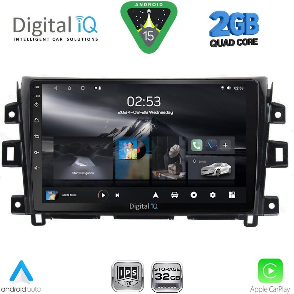 Βλησαρούλης Car Center - DIGITAL IQ RSD 1456_CPA (10inc) MULTIMEDIA TABLET for NISSAN NAVARA mod. 2016-2025