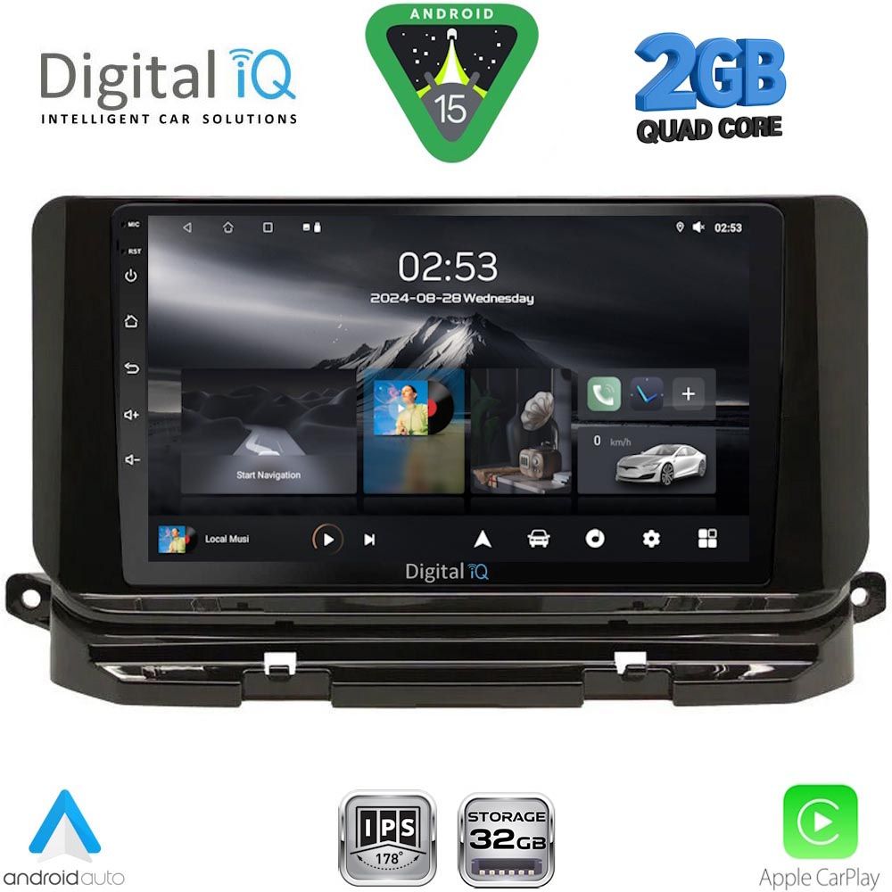 Βλησαρούλης Car Center - DIGITAL IQ RSD 1598_CPA (10inc) MULTIMEDIA TABLET for SKODA OCTAVIA 8 mod. 2021-2026