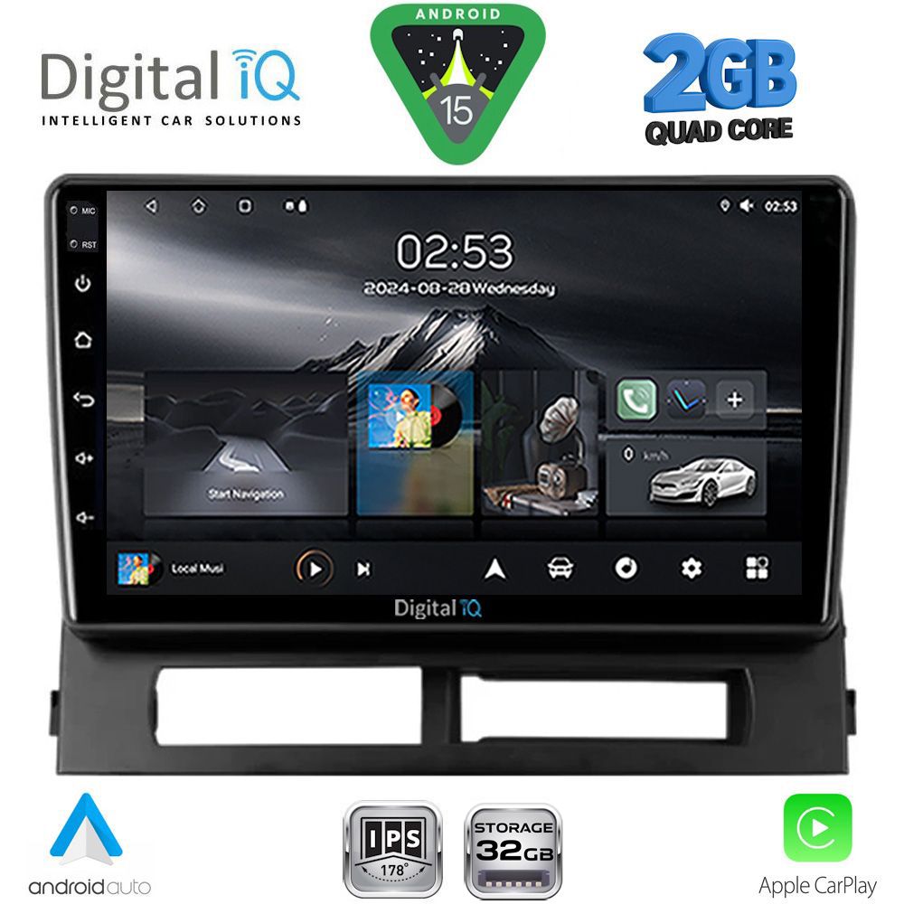 Βλησαρούλης Car Center - DIGITAL IQ RSD 1728DASH_CPA (9inc) MULTIMEDIA TABLET for TOYOTA PRIUS mod. 2003-2009 (Supports Original Clima-HYBRID)
