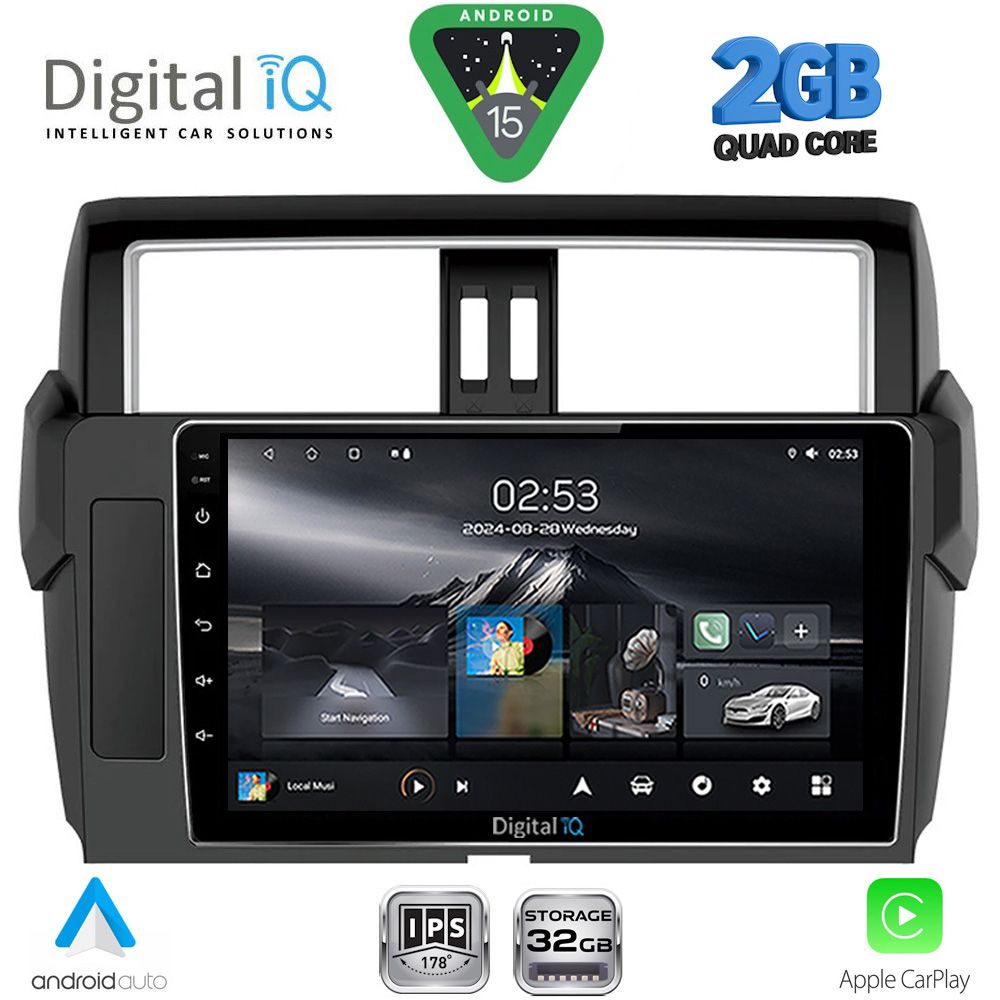 Βλησαρούλης Car Center - DIGITAL IQ RSD 1777_CPA (10inc) MULTIMEDIA TABLET for TOYOTA PRADO mod. 2014-2017
