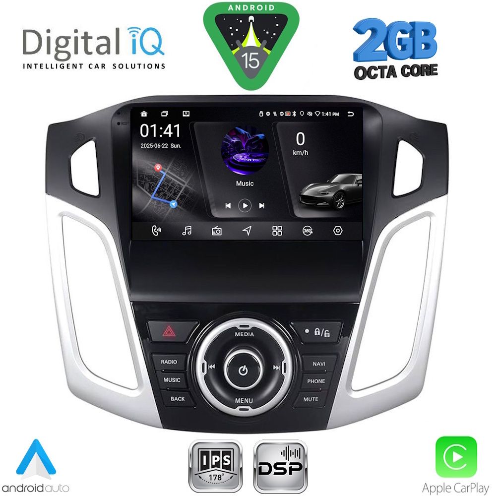 Βλησαρούλης Car Center - DIGITAL IQ RSF 4157_CPA (9inc) MULTIMEDIA TABLET for FORD FOCUS mod. 2011-2018