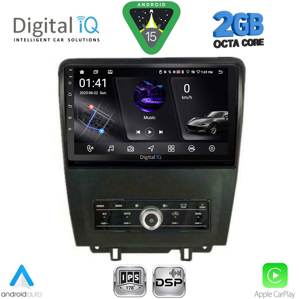 Βλησαρούλης Car Center - DIGITAL IQ RSF 4165_CPA (9inc) MULTIMEDIA TABLET for FORD MUSTANG mod. 2010-2015