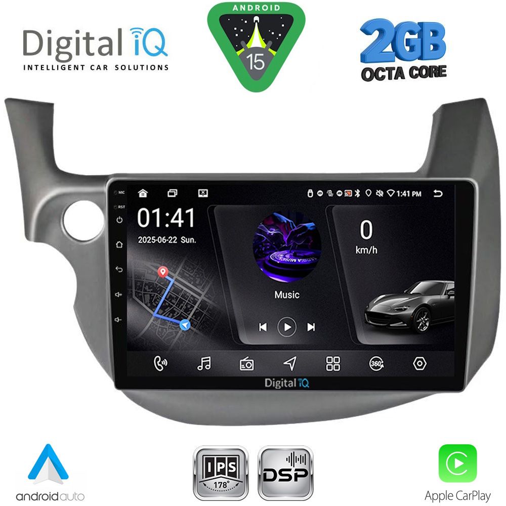 Βλησαρούλης Car Center - DIGITAL IQ RSF 4211_CPA (10inc) MULTIMEDIA TABLET for HONDA JAZZ mod. 2008-2012