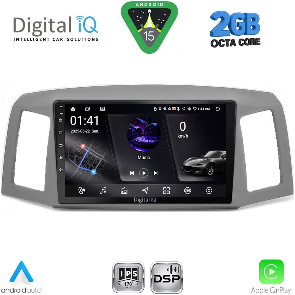 Βλησαρούλης Car Center - DIGITAL IQ RSF 4281_CPA (10inc) MULTIMEDIA TABLET for JEEP GRAND CHEROKEE mod. 2005-2007