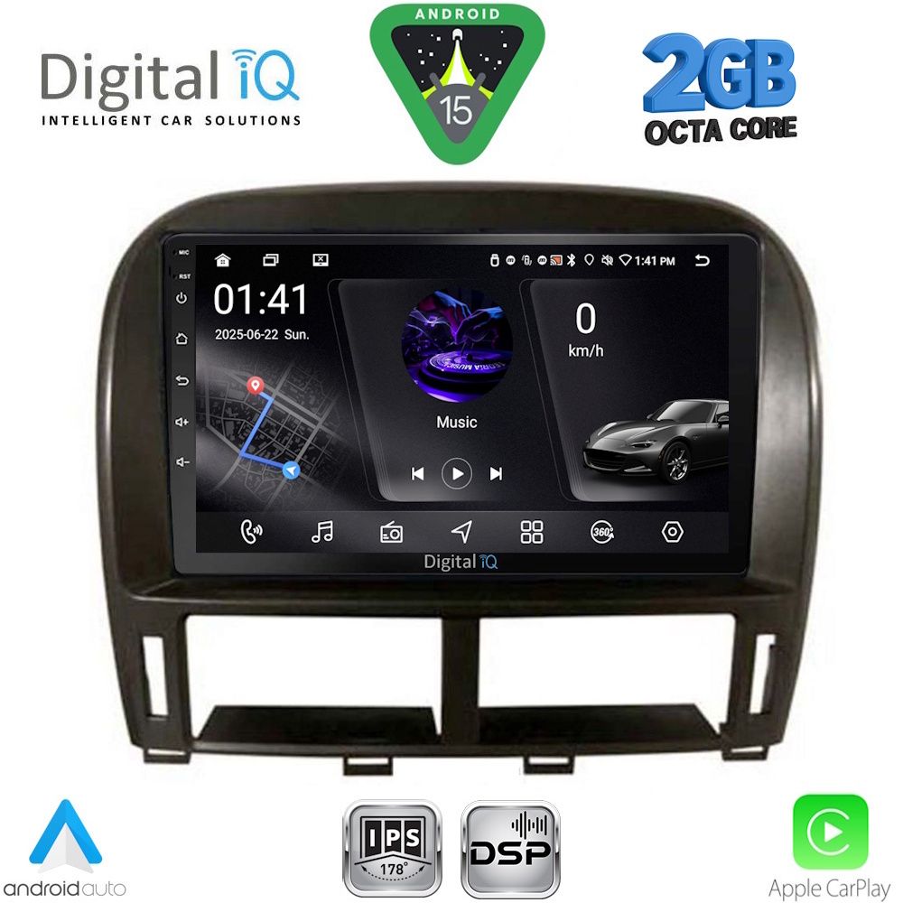 Βλησαρούλης Car Center - DIGITAL IQ RSF 4343_CPA (9inc) MULTIMEDIA TABLET for LEXUS LS 430 – XF 430 mod. 2000-2006