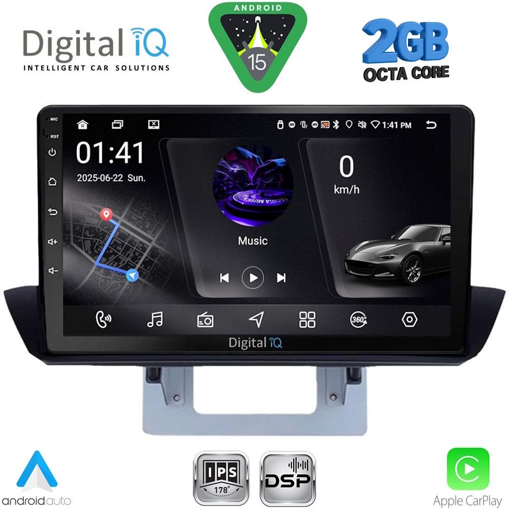 Βλησαρούλης Car Center - DIGITAL IQ RSF 4364_CPA DASH (9inc) MULTIMEDIA TABLET for MAZDA BT50 mod. 2012-2019